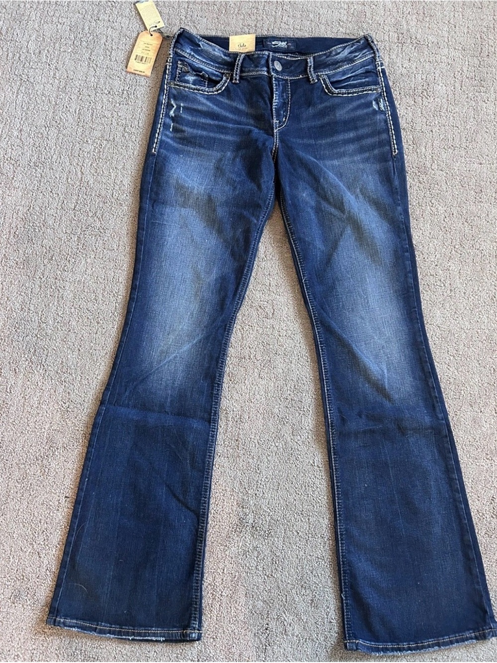 Silver Jeans Suki Women's Dark Blue Bootcut Jeans 31x33 mid rise